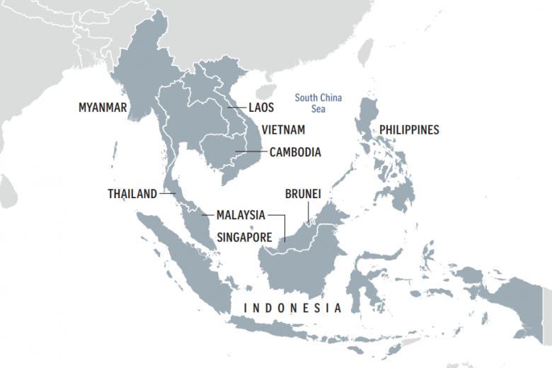 Асеан на карте. Ассоциация государств Юго-Восточной Азии на карте. Страны входящие в АСЕАН на карте зарубежной Азии. Страны входящие в АСЕАН контурная карта.