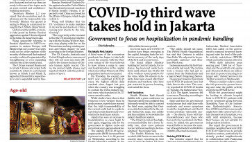FREE ASEAN | ASEANEWS HARD COPY HEADLINES – 1.28.22. -JAKARTA, Indonesia- COVID-19 third wave takes hold in Jakarta