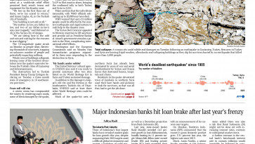 PAPER EDITION | TODAY’S HEADLINE |  MIDDLE EAST AND AFRICA- Earthquake kills more than 4,300 in Turkey, Syria
