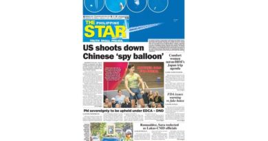 PAPER EDITION | TODAY’S HEADLINE | South Carolina, USA- A missile fired from an F-22 plane shoots down Chinese spy balloon