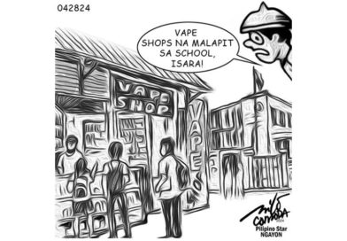 EDITORIAL CARTOONS- Daming vape stores sa paligid ng school