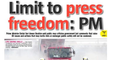 PAPER EDITIONS | 5.22.24 – Wednesday:  Limit to press freedom: PM