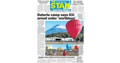 PAPER EDITIONS | 5.4.24 – Saturday: Duterte camp says ICC arrest order ‘worthless’