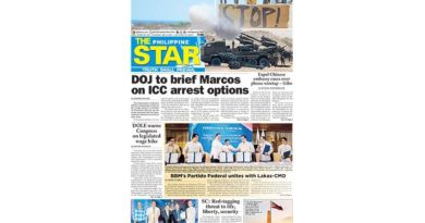 PAPER EDITIONS | 5.9.24 – Thursday :  DOJ to brief Marcos on ICC arrest options