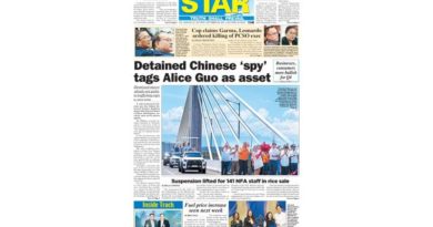 PAPER EDITIONS | 9.28.24 –Saturday |  Detained Chinese ‘spy’ tags Alice Guo as asset