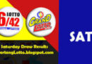 MANILA: PCSO-LOTTO RESULTS: Oct. 12, 2024- Sat. | EZ2, SUERTRES, 6D- 6/42 & Grand Lotto