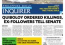 PAPER EDITIONS | 10.24.24 – Thursday |  Quiboloy ordered killings, ex-followers tell Senate