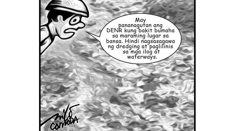 EDITORIAL CARTOONS:  Dredging sa mga ilog iprayoridad ng DENR