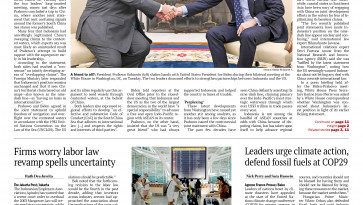 PAPER EDITIONS | 11.14.24 – Thursday | Indonesia, US affirm respect for rights in South China Sea