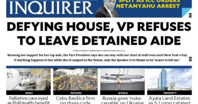 PAPER EDITIONS | 11.23.24 – Saturday | Defying House, VP Sara Duterte refuses to leave detained aide