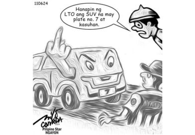 EDITORIAL CARTOONS: Hanapin, kotseng may plakang ‘7’