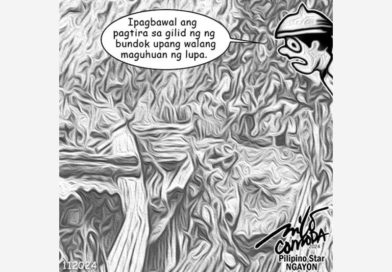 EDITORIAL CARTOONS:  Ibawal paninirahan sa gilid ng bundok