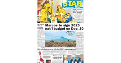 PAPER EDITIONS | 12.25..24 – Wednesday | Marcos to sign 2025 national budget on December 30