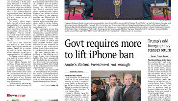 PAPER EDITIONS | 1.9.25 – Thursday | Govt requires more to lift iPhone ban