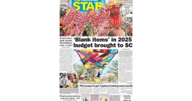 PAPER EDITIONS | 1.29.25–Wednesday | ‘Blank items’ in 2025 budget brought to SC