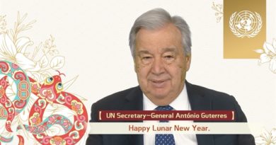 WORLD-NEWS-Kung Hei Fat Choi | UN Secretary-General extends Lunar New Year greetings