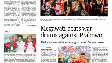 PAPER EDITIONS | 2.22.25–Saturday | Megawati beats war drums against Prabowo