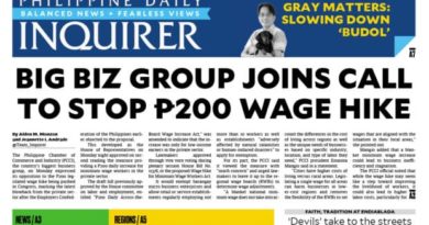 PAPER EDITIONS | 2.4.2025–Tuesday | Big biz group joins call to stop P200 wage hike