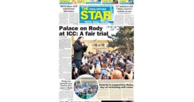 PAPER EDITIONS | 3.16.25 Sunday | Palace on Duterte at ICC: A fair trial