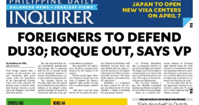 PAPER EDITIONS | 3.20.25 Thursday | Foreigners to defend Duterte; Roque out, says VP