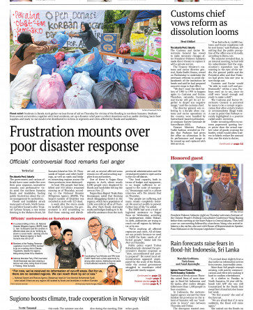 ASEANEWS PAPER EDITIONS | 12.5.25 Friday | Frustration grows over govt’s poor disaster response
