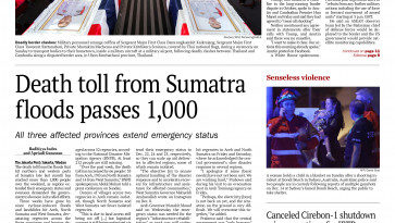 ASEANEWS PAPER EDITIONS | 12.15.25 Monday | Death toll from Sumatra floods passes 1,000 