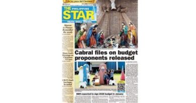 ASEANEWS PAPER EDITIONS |12.25.25 Thursday | Cabral files on budget proponents released