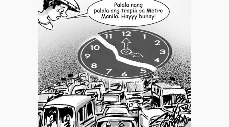ASEAN EDITORIAL CARTOONS:  Lalo pang lumala ang trapik sa Metro Manila |Pilipino Star Ngayon