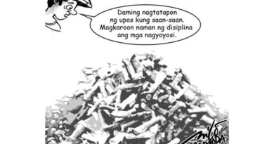 ASEAN EDITORIAL CARTOONS: Daming upos ng sigarilyo |Pilipino Star Ngayon