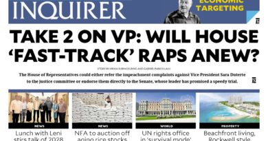 ASEANEWS PAPER EDITIONS | 02.07.26 Saturday | Take 2 on VP Duterte: Will House ‘fast-track’ raps anew?