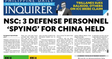 ASEANEWS PAPER EDITIONS | 03.06.26 | FRIDAY |  NSC: 3 defense personnel ‘spying’ for China held