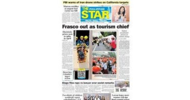 ASEANEWS PAPER EDITIONS | 03.13.26 – FRIDAY |  Frasco out as tourism chief