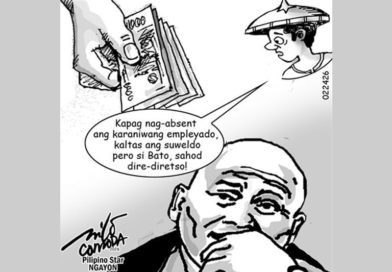 EDITORIAL CARTOONS: Tuloy ang suweldo ni Senator Bato | Pilipino Star Ngayon EDITORIAL CARTOONS: Tuloy ang suweldo ni Senator Bato | Pilipino Star Ngayon