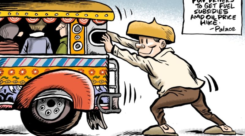 COMICS: Mani D’ Nut | PBBM: no Jeep Php1 Fare Increase . “Tulak-Tulak” lang. .