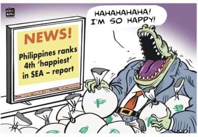 EDITORIAL CARTOONS: –  NOT HAPPY ENOUGH | THE MANILA TIMES