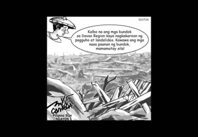 EDITORIAL CARTOONS:   Kalbong mga bundok, dahilan ng landslides | Pilipino Star Ngayon  