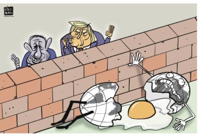 WORLD EDITORIAL CARTOONS: PUSHED OVER THE EDGE | THE MANILA TIMES