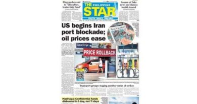 ASEANEWS PAPER EDITIONS | 4.15.26  WEDNESDAY | US begins Iran port blockade; oil prices ease