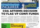 ASEANEWS PAPER EDITIONS | 4.16.26 THURSDAY |  COA affirms decision to flag VP confidential funds