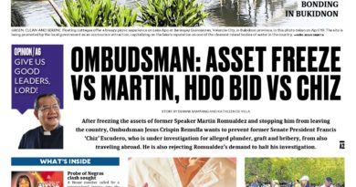 ASEANEWS PAPER EDITIONS | 4.26.26 SUNDAY |  Ombudsman: Asset freeze vs Romualdez, HDO bid vs Escudero