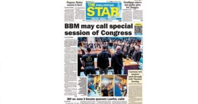 ASEANEWS PAPER EDITIONS | 6.5.26 FRIDAY |  Marcos Jr. may call special session of Congress
