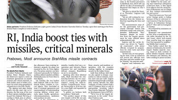ASEANEWS HEADLINE-PAPER EDITIONS | 7.8.26 WEDNESDAY |  Indonesia, India boost ties with missiles, critical minerals