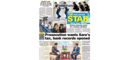 ASEANEWS HEADLINE-PAPER EDITIONS | 7.16.26 THURSDAY | ‘Prosecution wants Sara’s tax, bank records opened