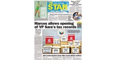 ASEANEWS HEADLINE-PAPER EDITIONS | 7.31.26 FRIDAY | Marcos allows opening of VP Sara’s tax records
