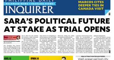 ASEANEWS HEADLINE-PAPER EDITIONS | 7.6.26 MONDAY |  Sara Duterte’s political future at stake as trial opens