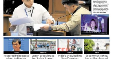 ASEANEWS HEADLINE-PAPER EDITIONS | 7.9.26 THURSDAY | Defense argument: Sara Duterte’s threat not a high crime