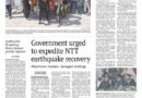 ASEANEWS HEADLINE-PAPER EDITIONS | 8.20.26 THURSDAY |  Govt urged to expedite NTT earthquake recovery