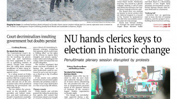 ASEANEWS HEADLINE-PAPER EDITIONS | 8.31.26 MONDAY | NU hands clerics greater power in historic change to leadership election
