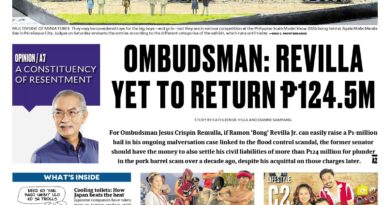 ASEANEWS HEADLINE-PAPER EDITIONS | 8.2.26 SUNDAY |  Out on bail, Revilla still owes gov’t P124.5M, says Ombudsman
