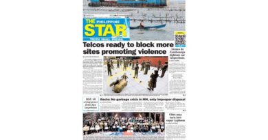 ASEANEWS HEADLINE-PAPER EDITIONS | 8.24.26 MONDAY |  Telcos ready to block more sites promoting violence